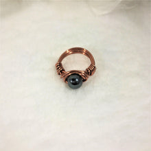 Load image into Gallery viewer, Hematite Wire Wrapped Rings
